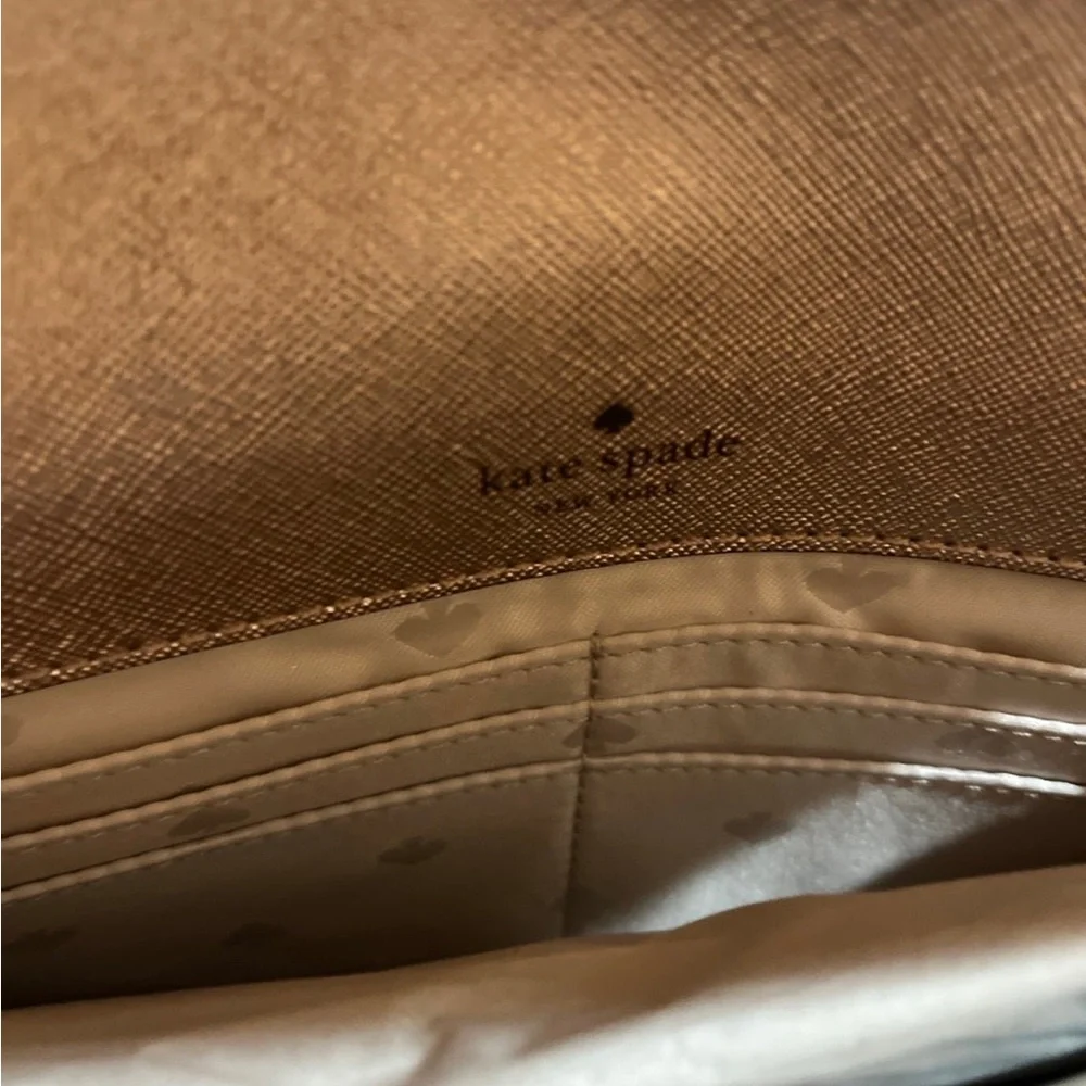 NWT Kate Spade Elegant Glitter Rose Gold Crossbody Bag